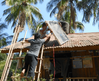 ミャンマー連邦共和国でのソーラーパネル設置事例6
