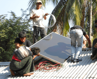 Example of solar panel installation in the Republic of the Union of Myanmar7